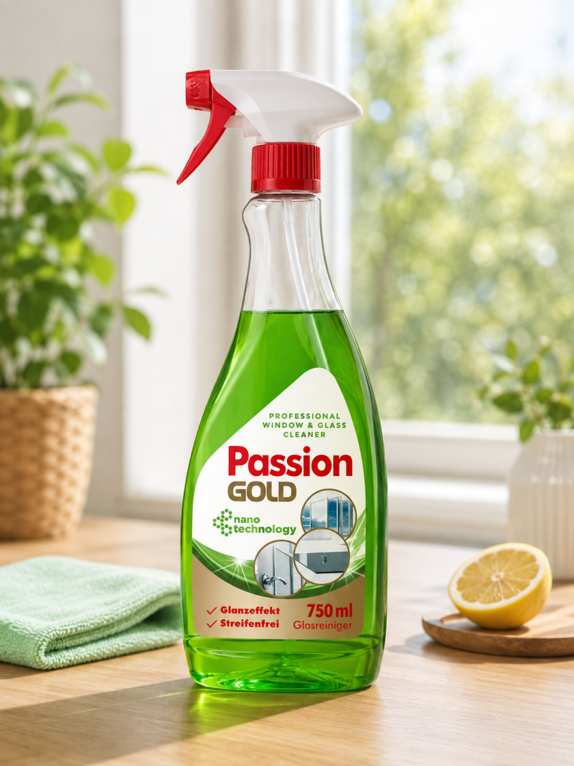Passion Gold Window & Glass Cleaner Płyn do Szyb i Luster 750 ml