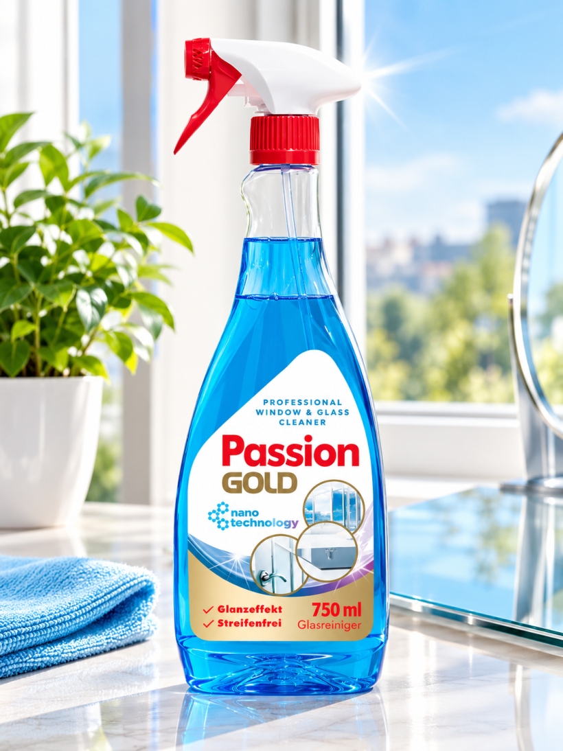 Passion Gold Nano Technology Płyn do Szyb i Luster 750 ml