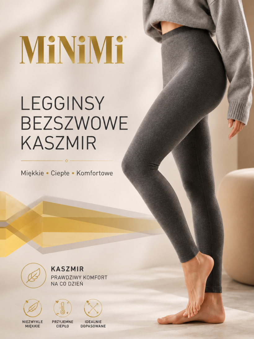 Getry LEGGINSY bezszwowe KASZMIR