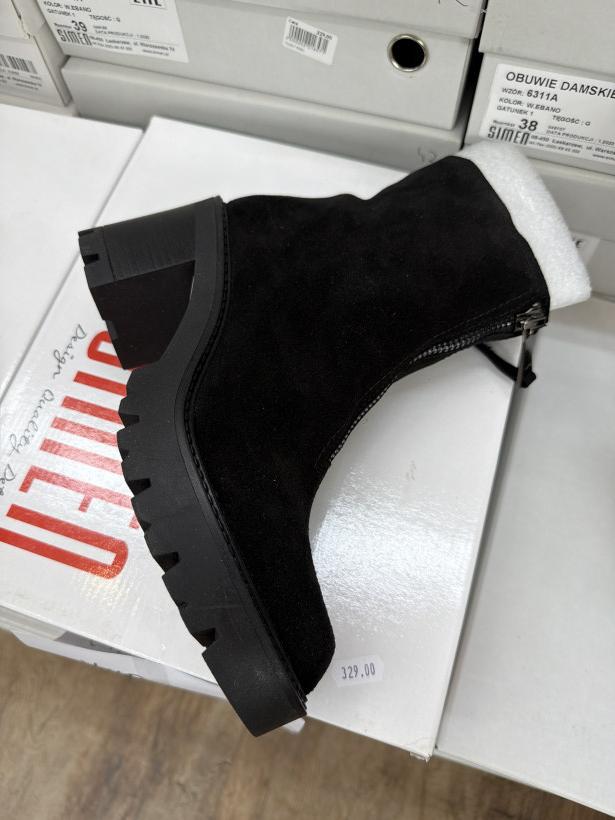 SIMEN 67 buty zimowe skóra polska produkcja