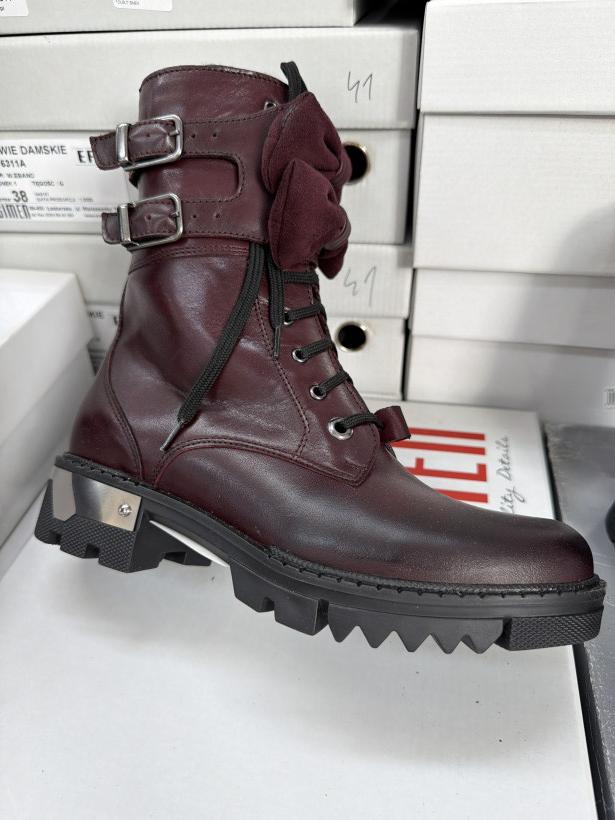 SIMEN 68 buty zimowe skóra polska produkcja