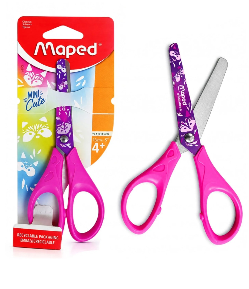 Maped Mini Cute Nożyczki 13cm fioletowe
