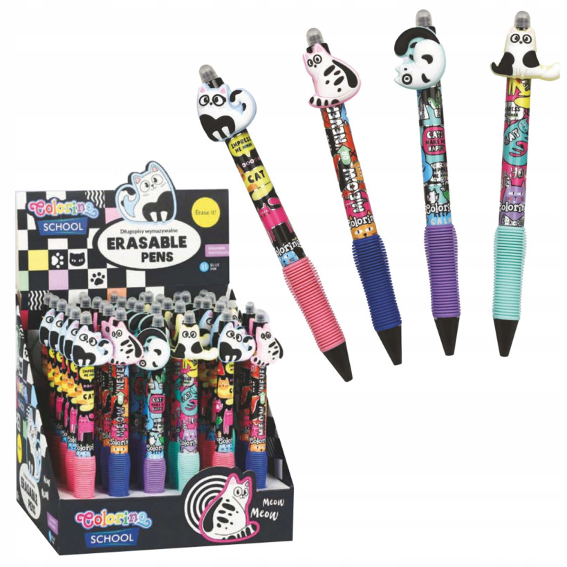 DŁUGOPIS WYMAZYWALNY AUTOMATYCZNY KITTENS A36 COLORINO. 4354