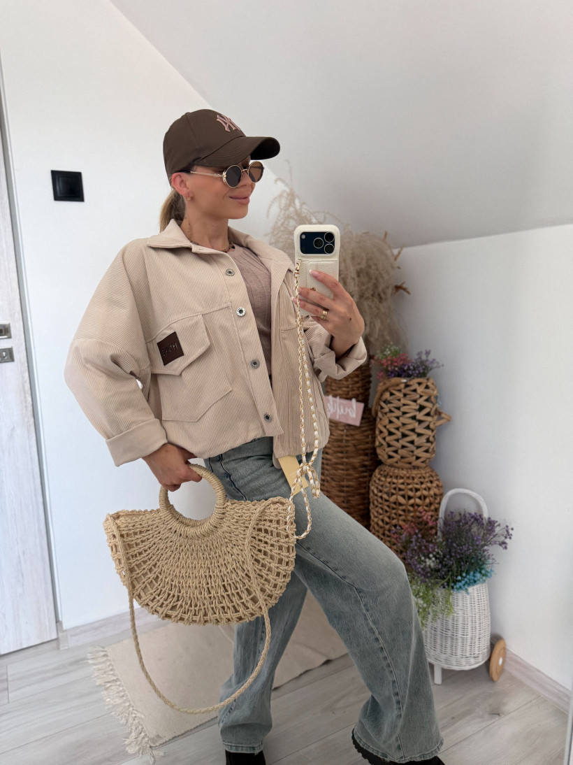 Bluza over sztruks stopper