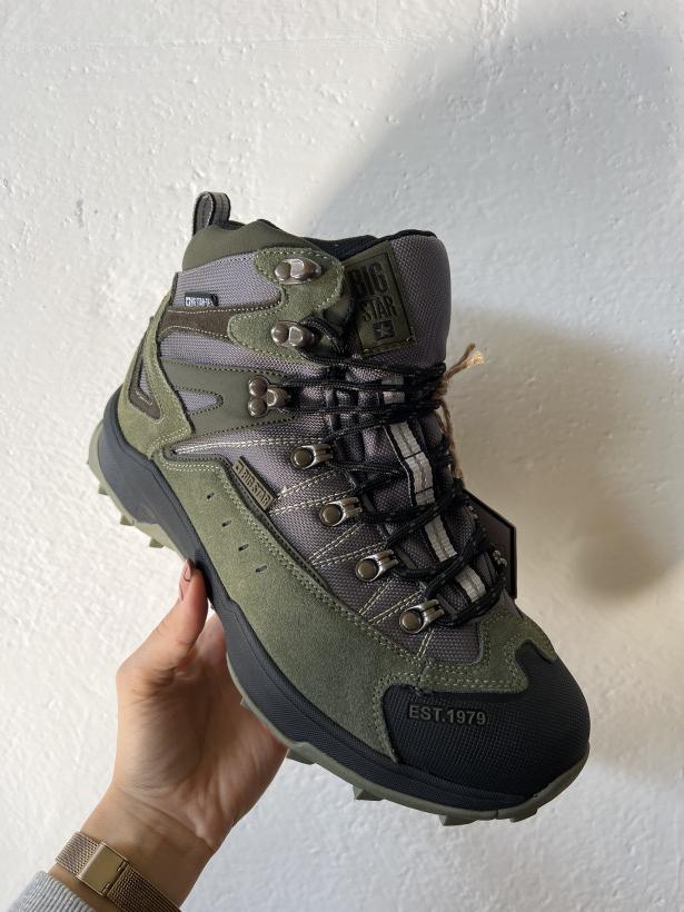MEN 12 traper big Star OO174338 khaki zielony sportowy traper za kostkę 