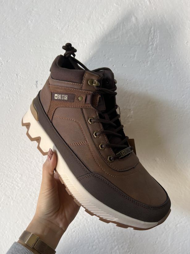 MEN 2 traper big Star SS174252 brązowy traper za kostkę