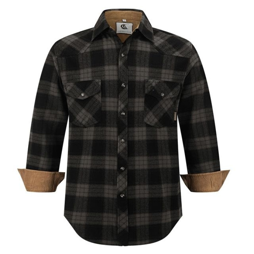 Flanelowa koszula w krate 3XL dla drwala Coevals club
