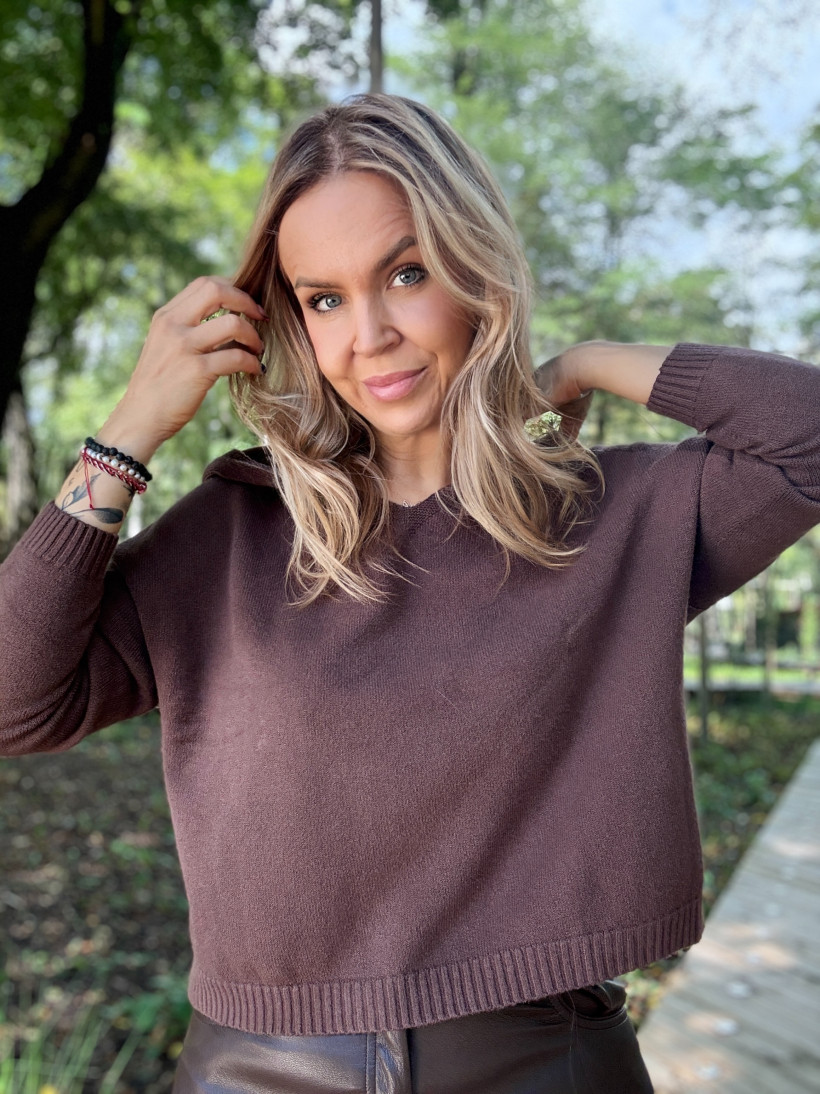 Bluza sweterkowa z kapturem SOFTLY Colori 