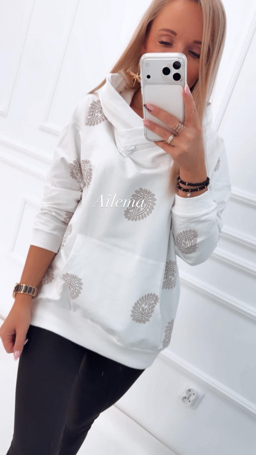 Bluza Megi z kapturem b2028 wzór