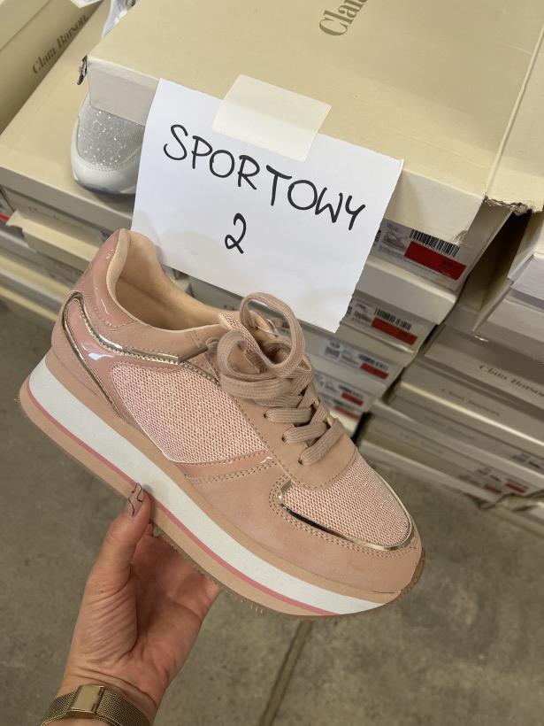 SPORTOWY 2 adik Clara barson hallu różowy adik z cekinamu