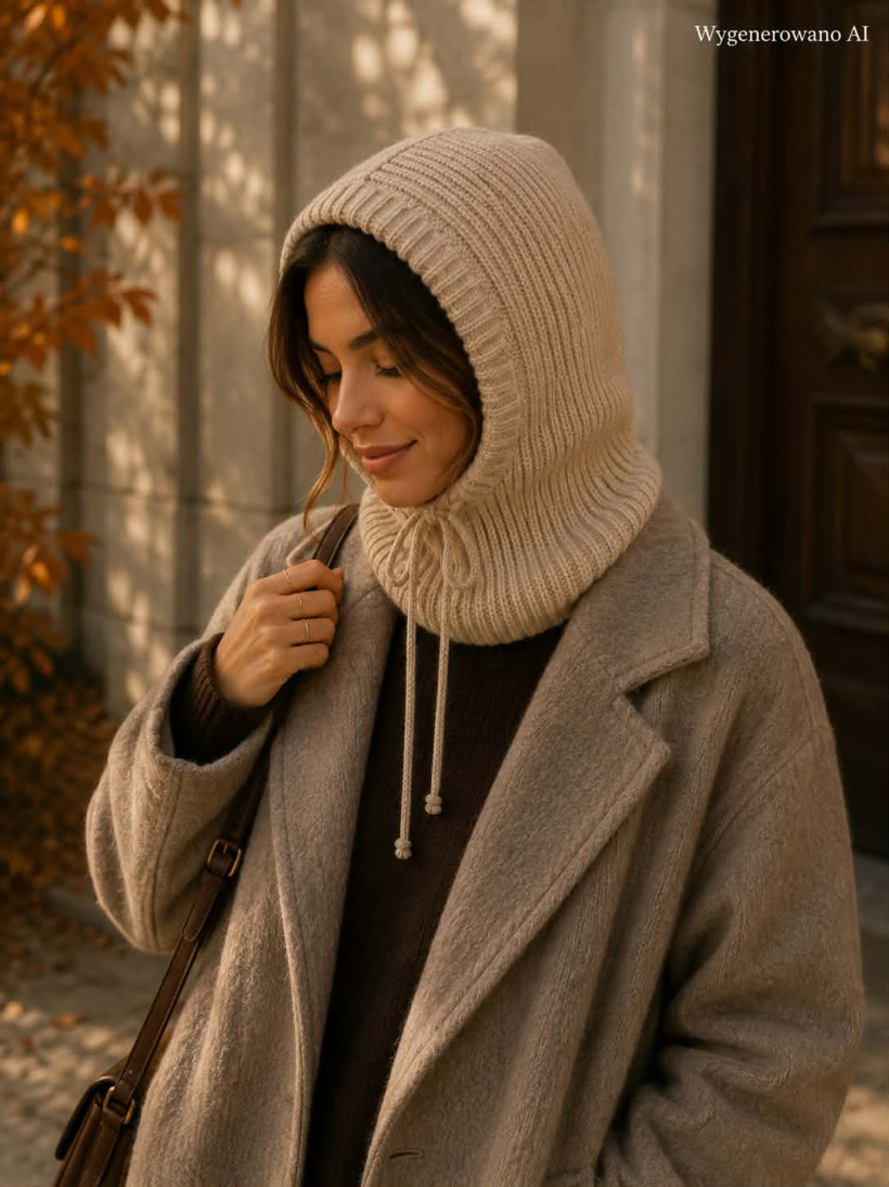 Balaclava km221 z kapturem