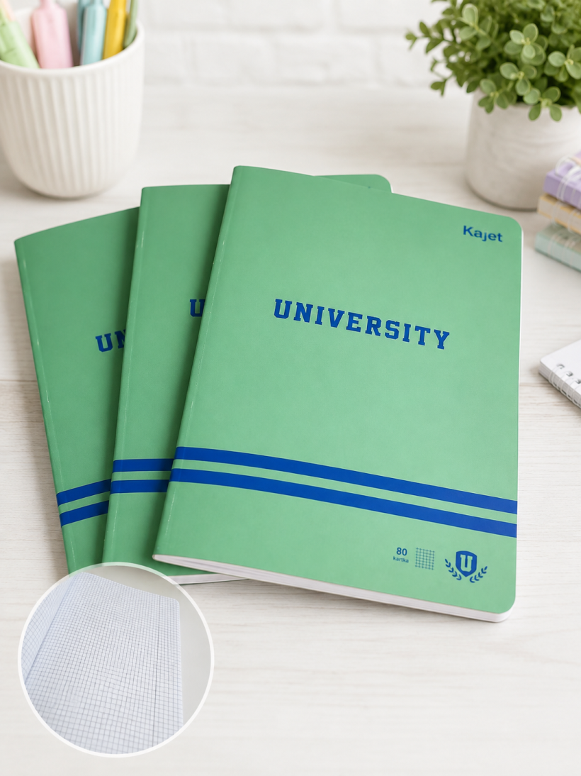Zeszyt A4 w kratkę 80 kartek University