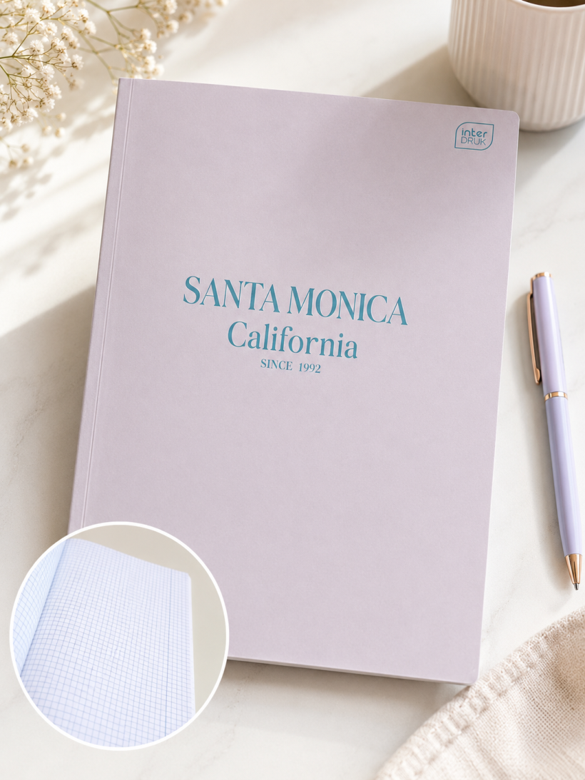 Zeszyt A4 64 kartki w kratkę Santa Monica