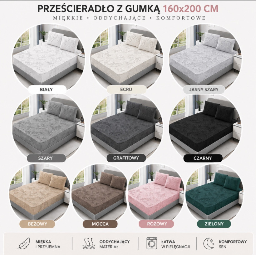 Prześcieradło miś premium 160x200cm 15465