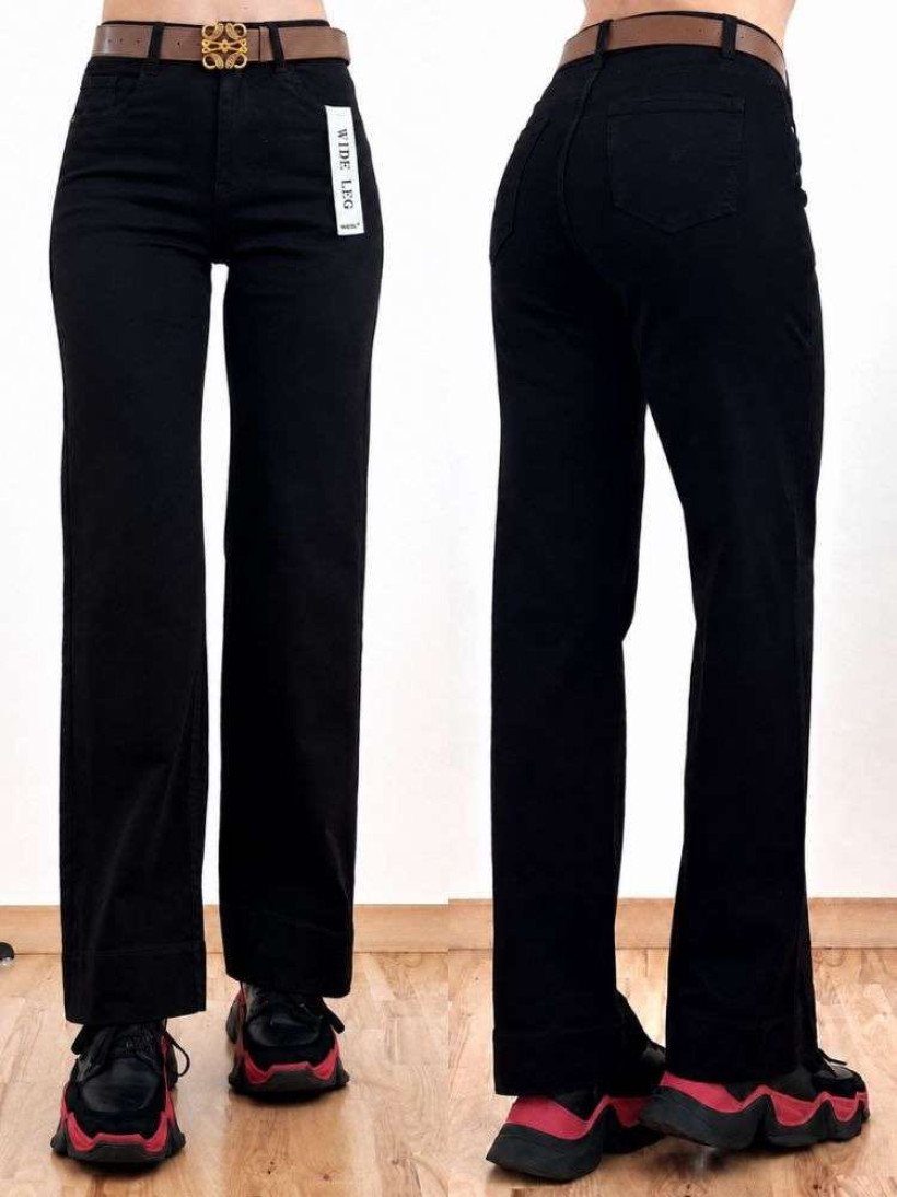 Jeansy Moon Girl czarne Wide Leg 