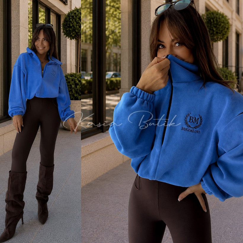 Bluza POLAR BY MIA PREMIUM - kobalt