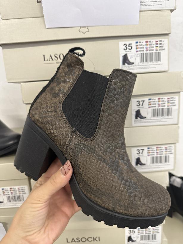 LAS 7 botek Lasocki rst-1914-04 wężowy botek na klocku