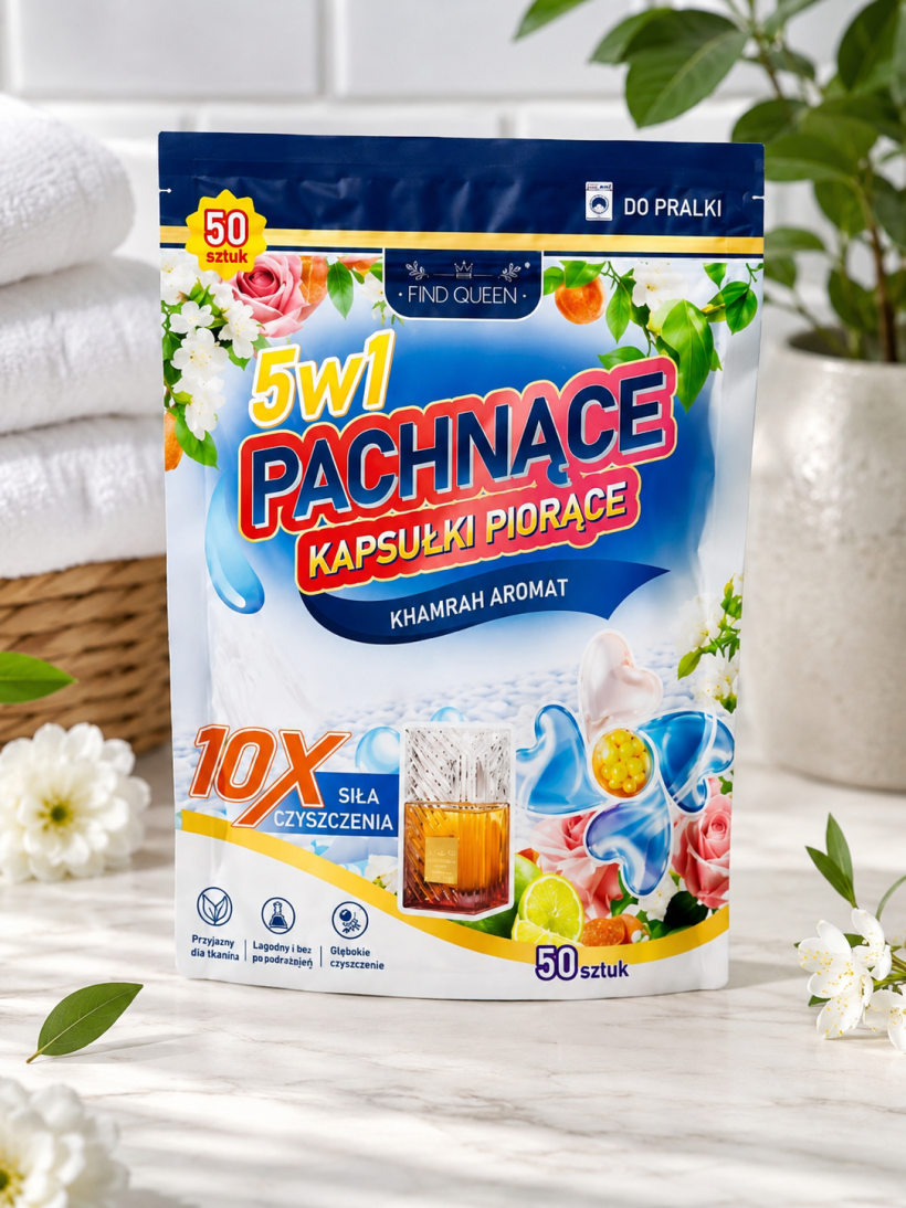 Pachnące kapsułki piorące 5w1 Khamrah 50 szt.