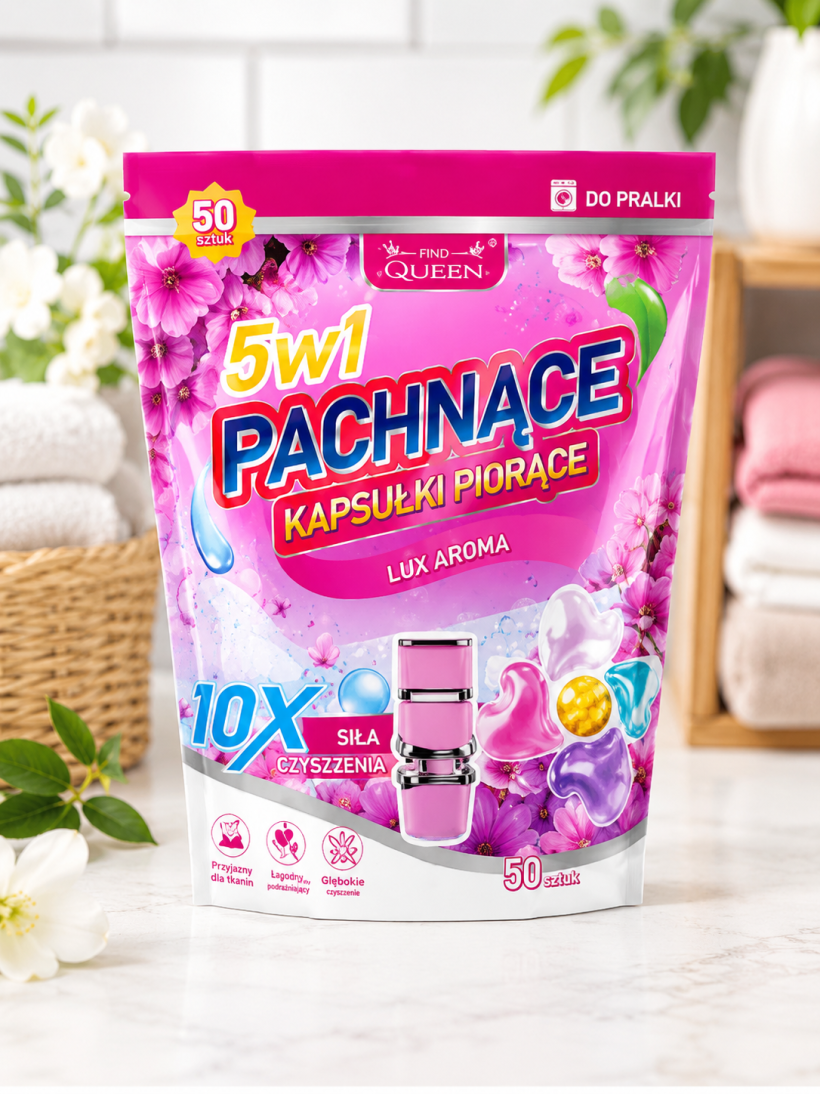 Pachnące kapsułki piorące 5w1 Lux Aroma 50 szt.