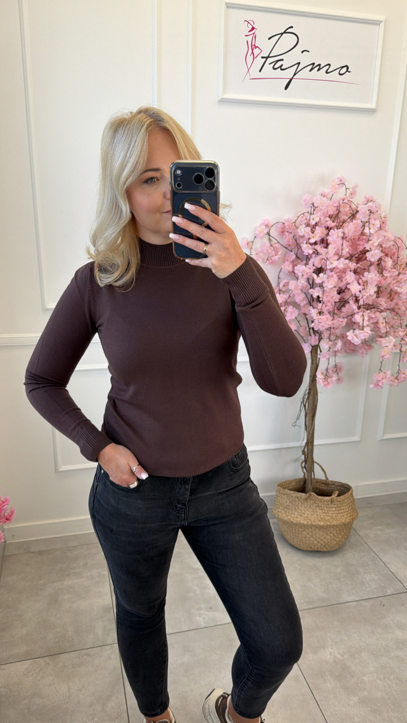 Sweter basic półgolf 15493