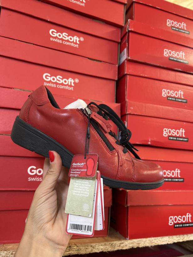 SOFT 5 półbut gosoft wi16-jane zula-01 czerwony adik z zamkiem