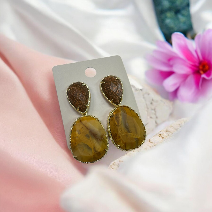 Boucles d’oreilles Pierre naturelle 