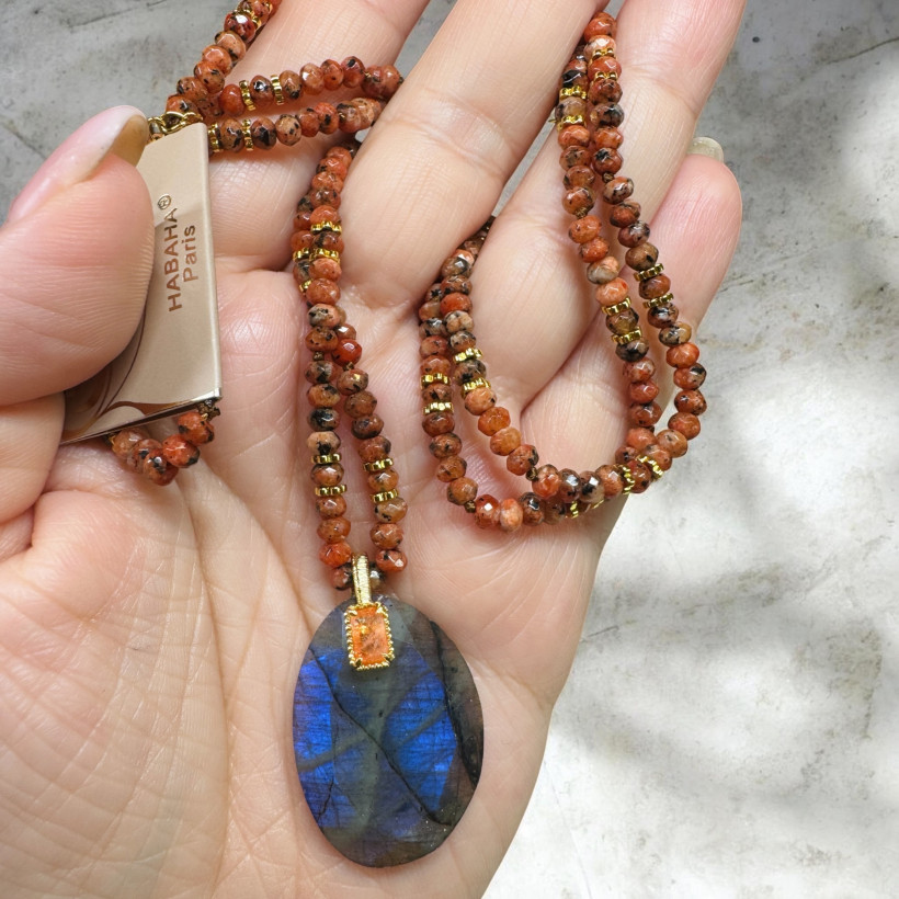 Sautoir labradorite