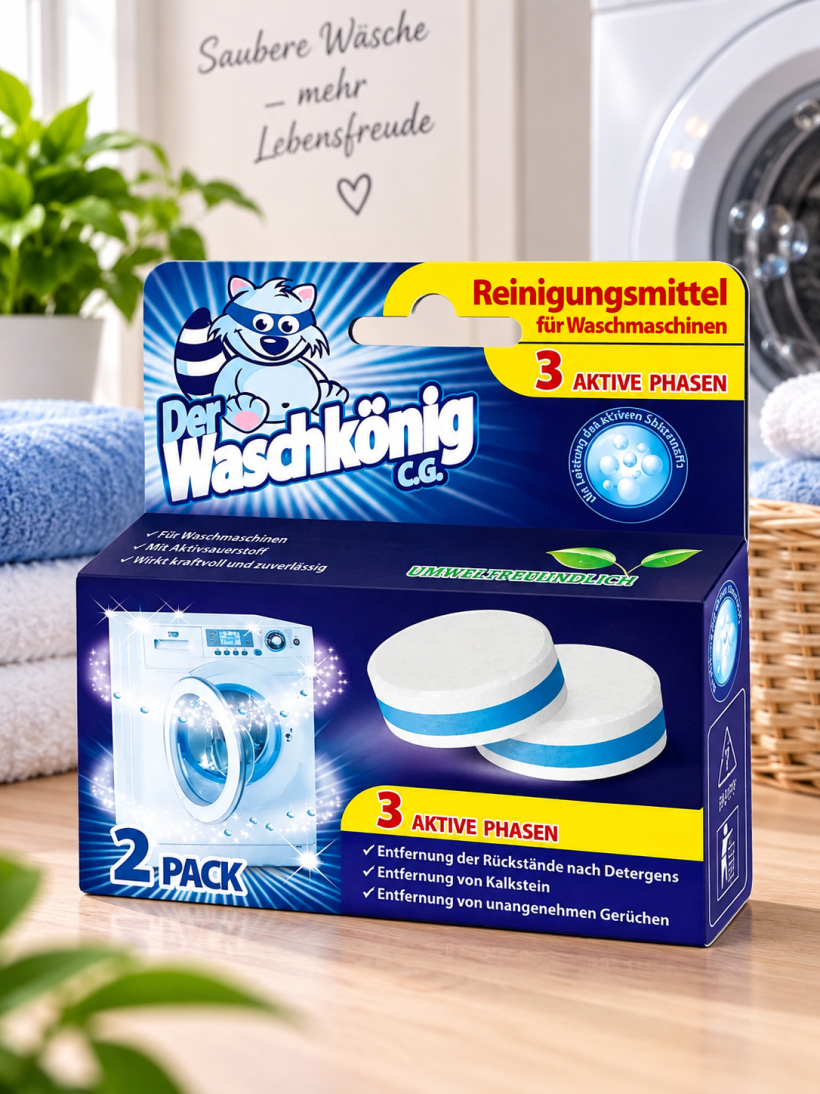 Der Waschkönig tabletki do czyszczenia pralki 3w1 2 szt.