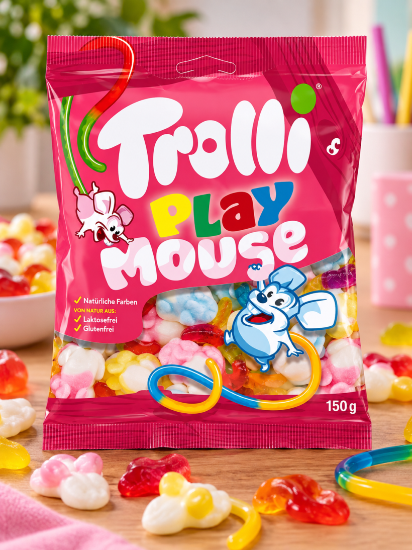 Trolli Playmouse żelki myszki z pianką 150 g