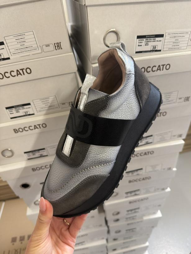 BOCCATO 1 adidas srebrny-szary z gumka bocatto 358.k24-1002