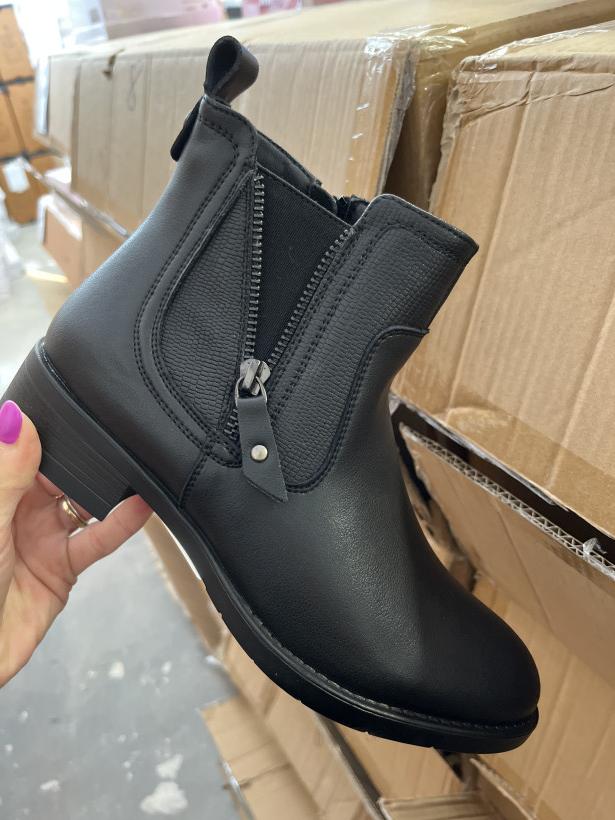 SABAT 4 sztyblet skora czarny z zamkiem DM25-224L
