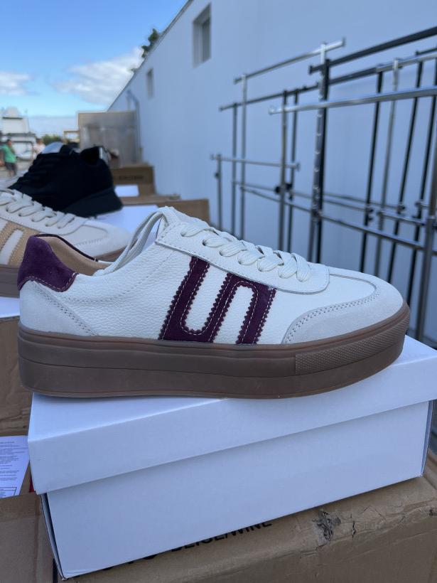 Gel 28 samba żelowa podeszwa z bordem M-018 beige/wine 