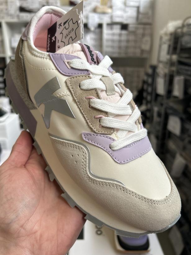 KOBBO 6 adidas sportowy beżowy kolorowy kobbo 100101 be skóra
