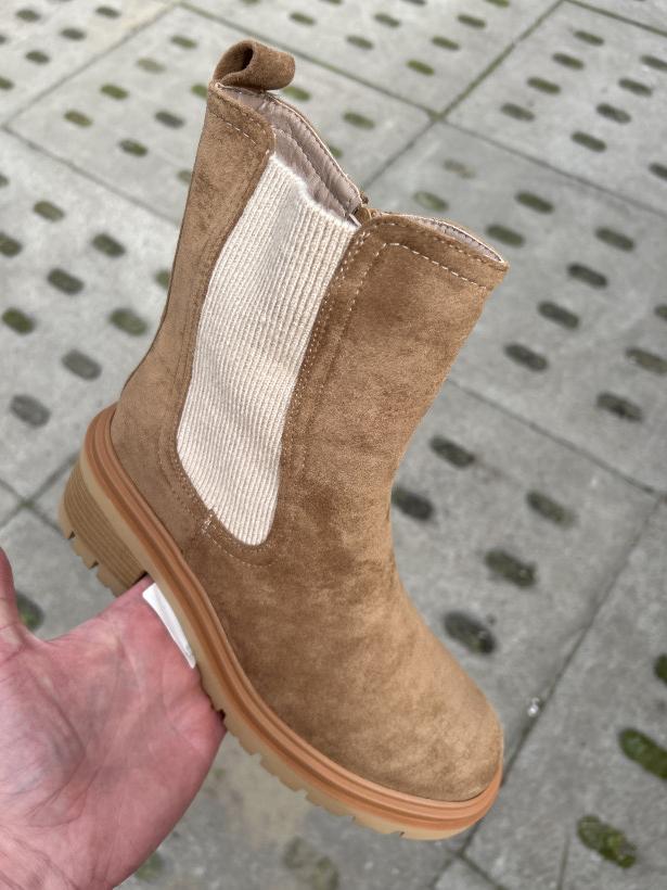 SS 13- Seastar karmelowy botek z gumą NS521P KHAKI
