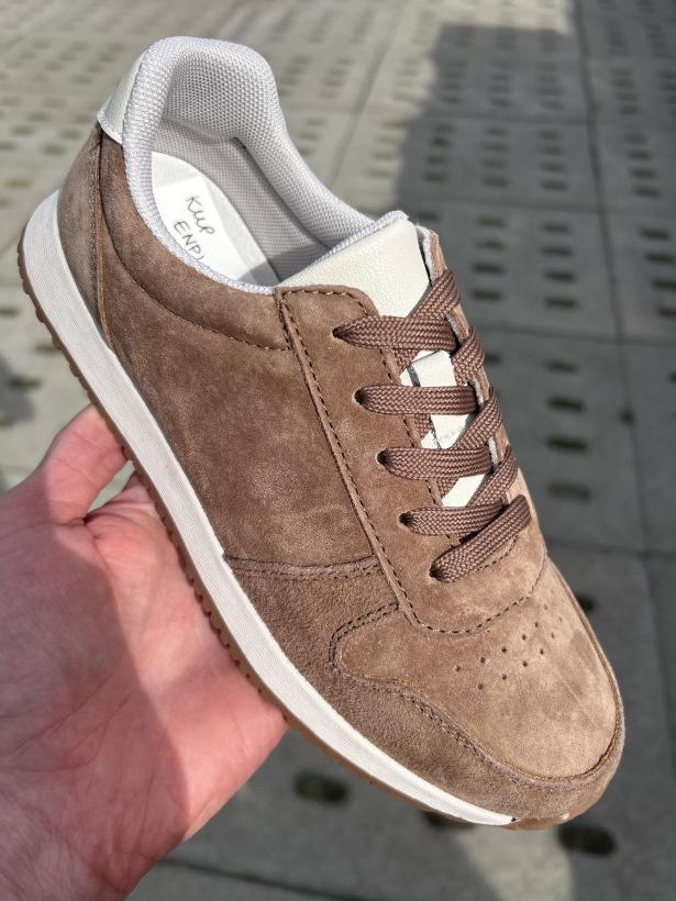 ENPLUS 6 -karmelowy zamszowy adidas FL988-4