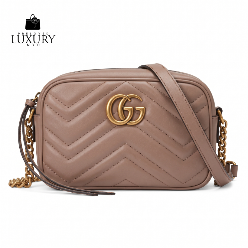 GUCCI GG Marmont Matelassé Camera Bag Mini
