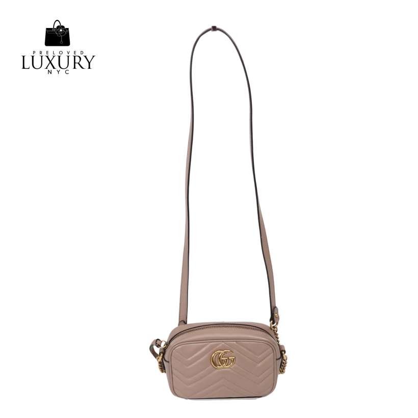 GUCCI GG Marmont Matelassé Camera Bag Mini