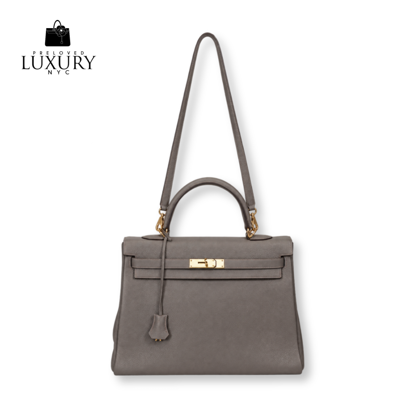HERMES Kelly Clemence Togo leather 35 Bag