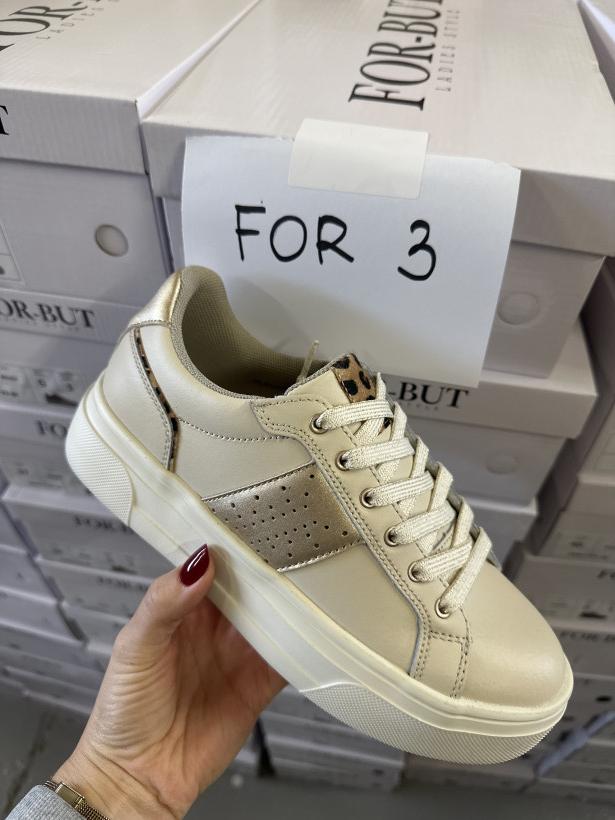 FOR 3 adidas beżowy skóra z elementami panterki for-but 24ac729-w beige