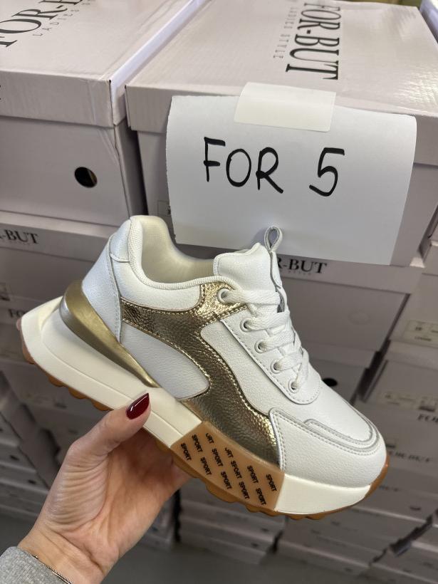 FOR 5 adidas biały ze złotymi elementami for-but L24300 white/gold