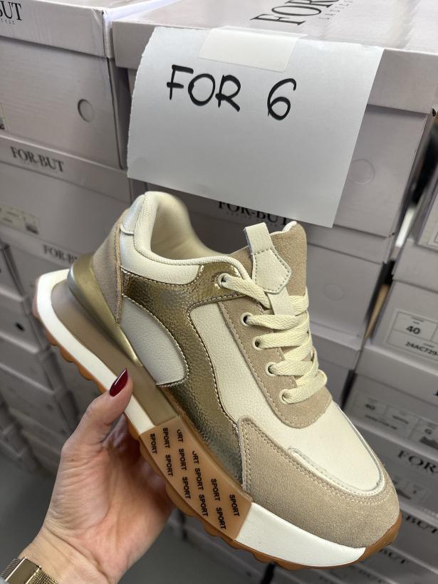 FOR 6 adidas beżowy ze złotymi elementami for-but L24300 beige/gold