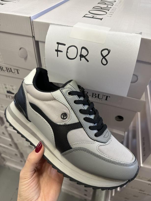FOR 8 adidas szary skóra z czarnymi elementami for-but 24ac747-w grey