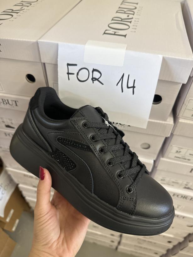 FOR 14 adidas czarny skóra z koralikami for-but 24ac726-w black