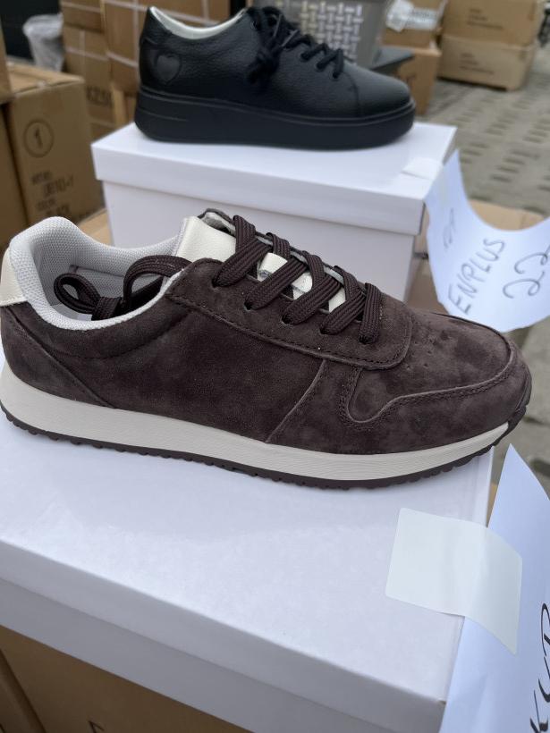 Enplus 21 adidas brązowy na płaskiej podeszwie FL988-1 Coffee