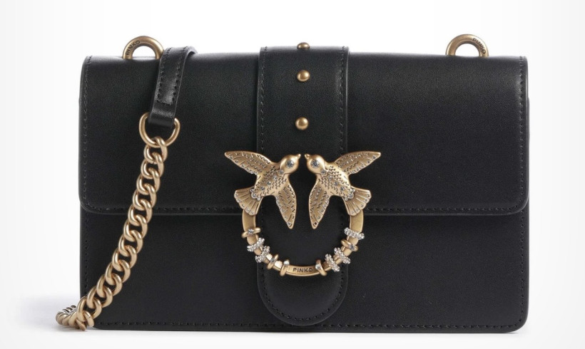 Torebka Pinko Love One Mini New Buckle Vitello Seta 107071 A0F1 czarna