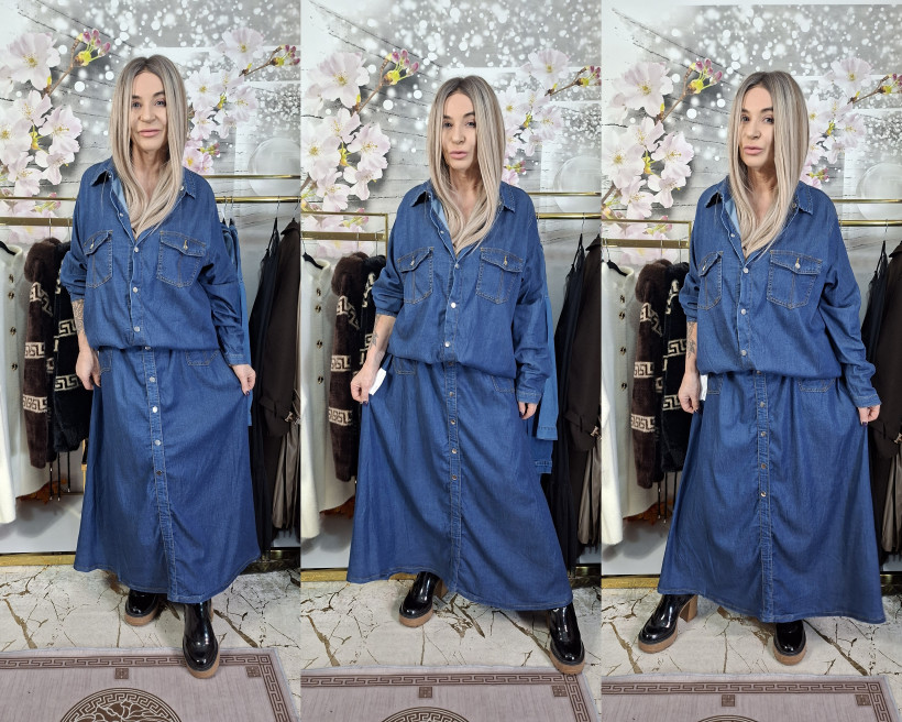 SPÓDNICA JEANSOWA 28119 RB8 / ZAPISY