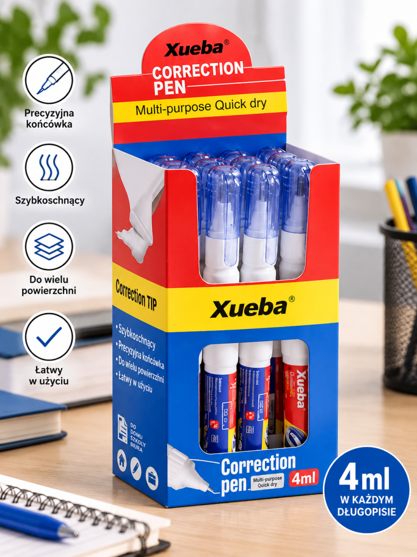 Korektor w pisaku Xueba 4 ml
