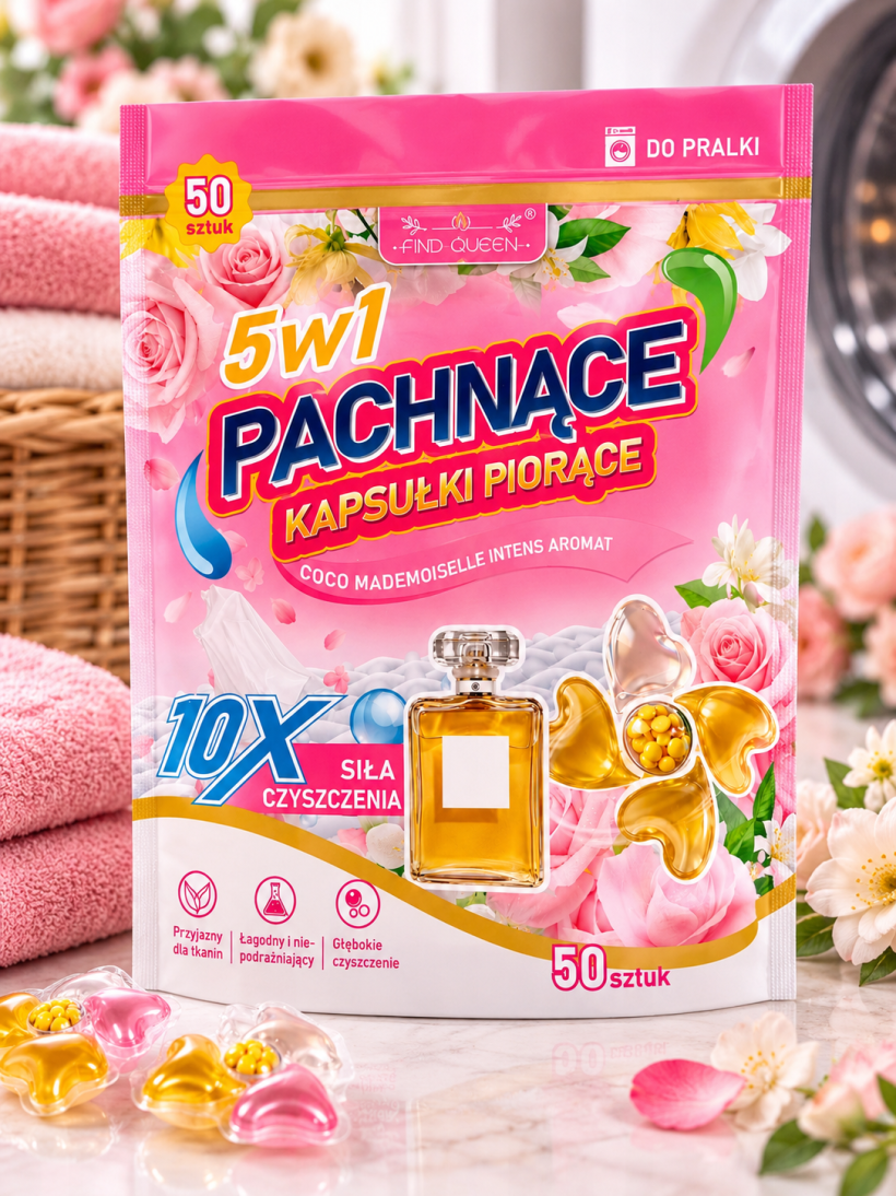 Kapsułki do prania 5w1 Coco Mademoiselle Intens Aromat – 50 szt.