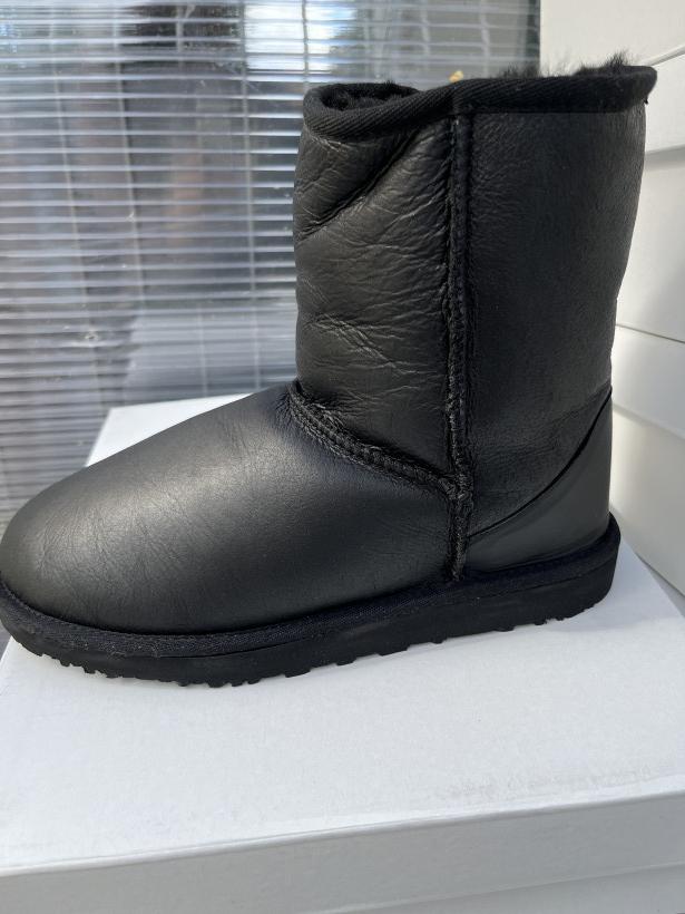 Modo 5 emu wysokie czarne skóra naturalna 077.179.2051 black suede 
