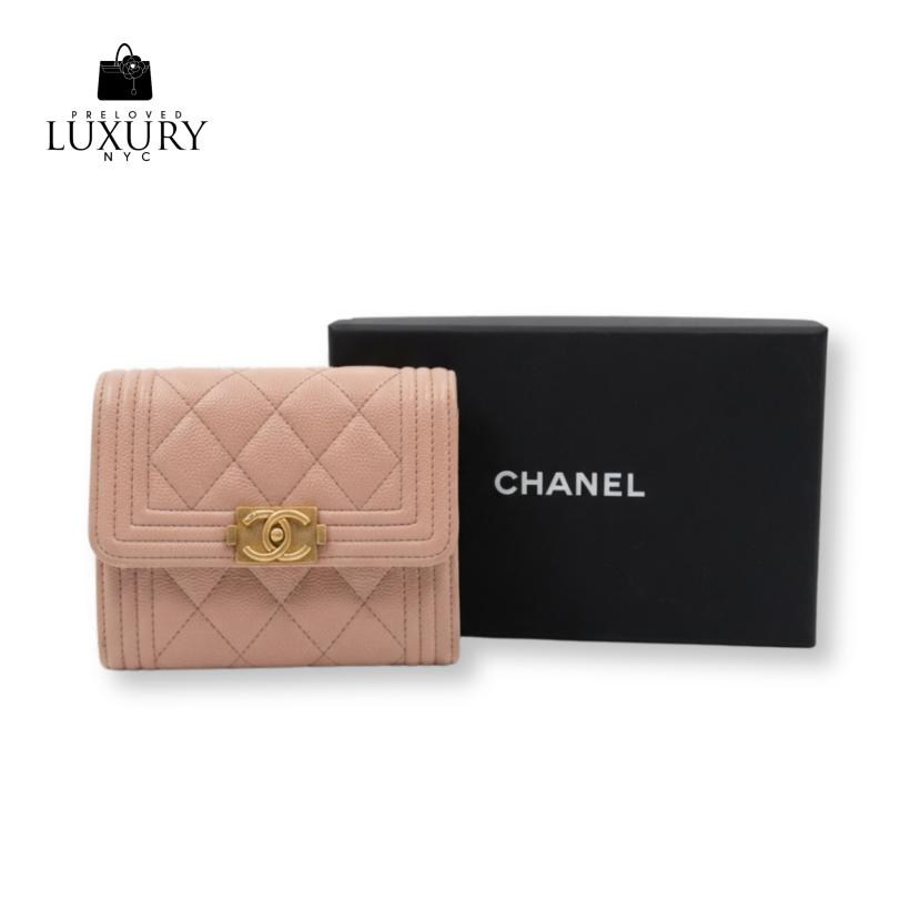 CHANEL Boy Chanel Compact Wallet